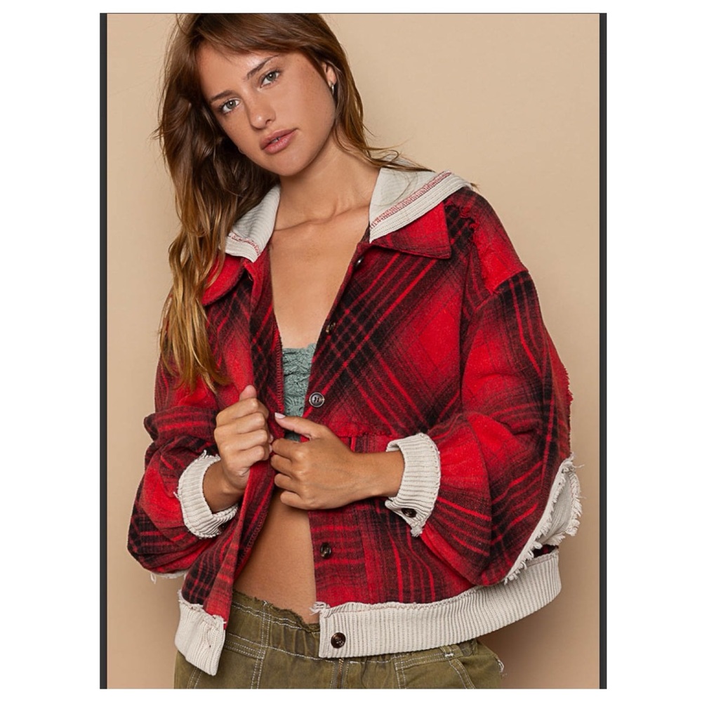 LAST ONE $45 start #129 ❤️Pretty POL oversized hooded jacket - Picture 5 of 6